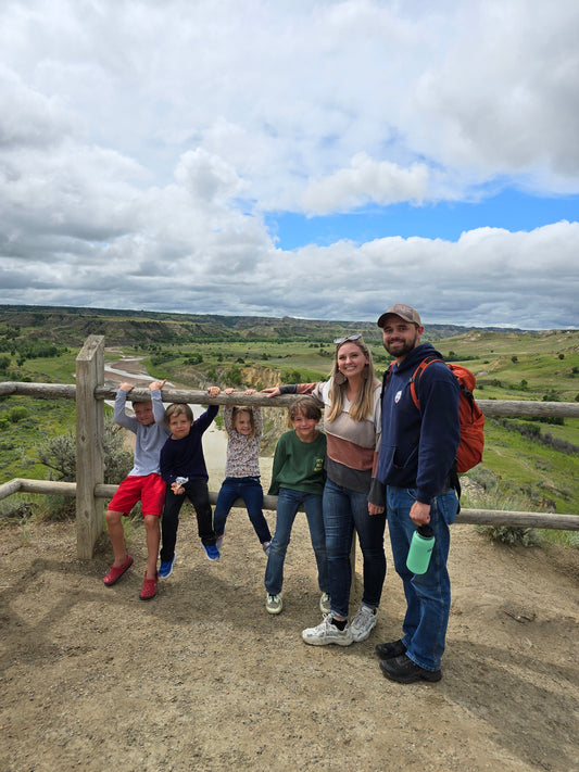 My family visiting the Theodore Roosevelt National Park.
