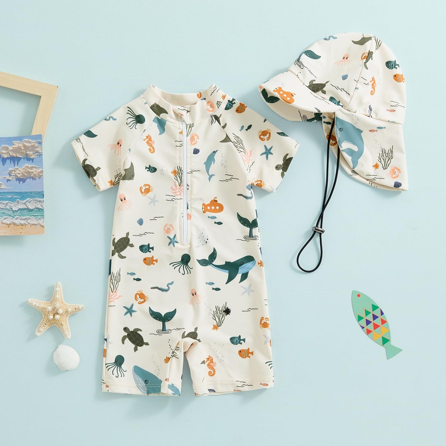Cutest Swimsuit for baby at the Beach!
