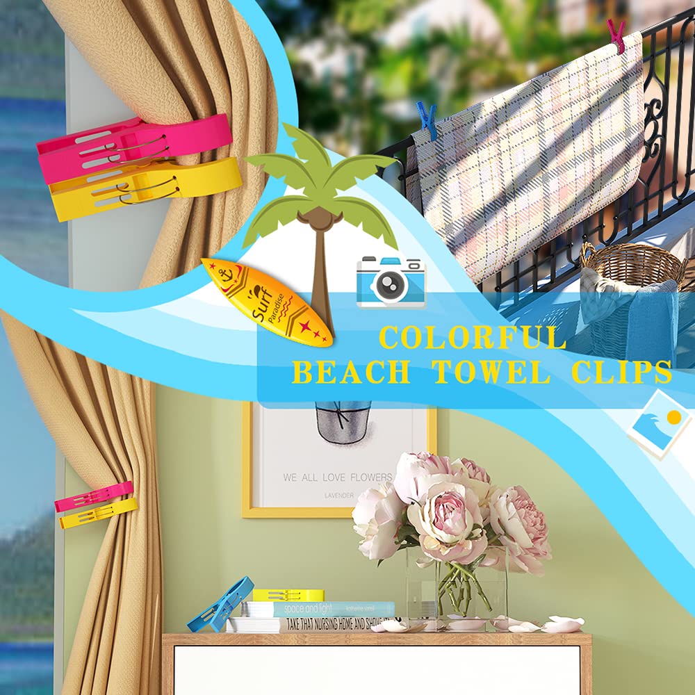 Colorful Towel Clips for Cruising or Beach Vacation