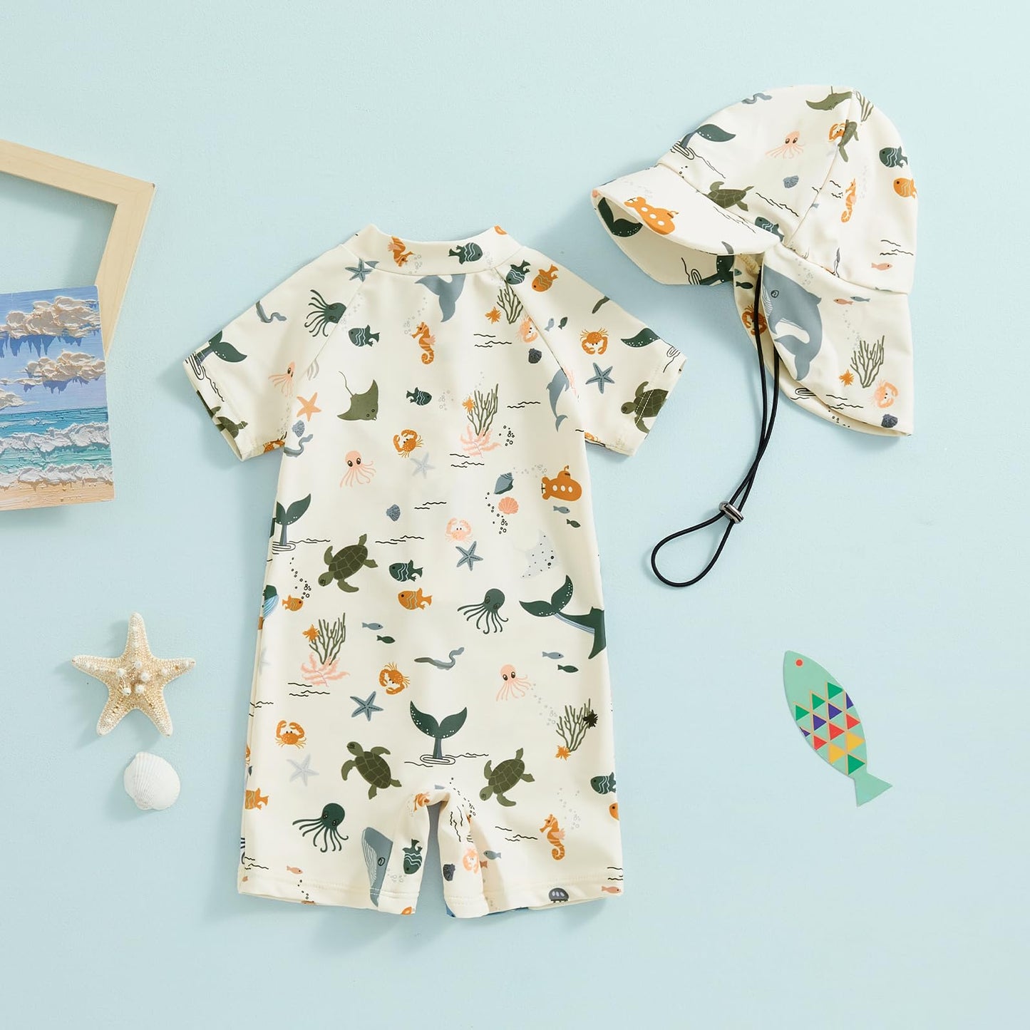 Cutest Swimsuit for baby at the Beach!