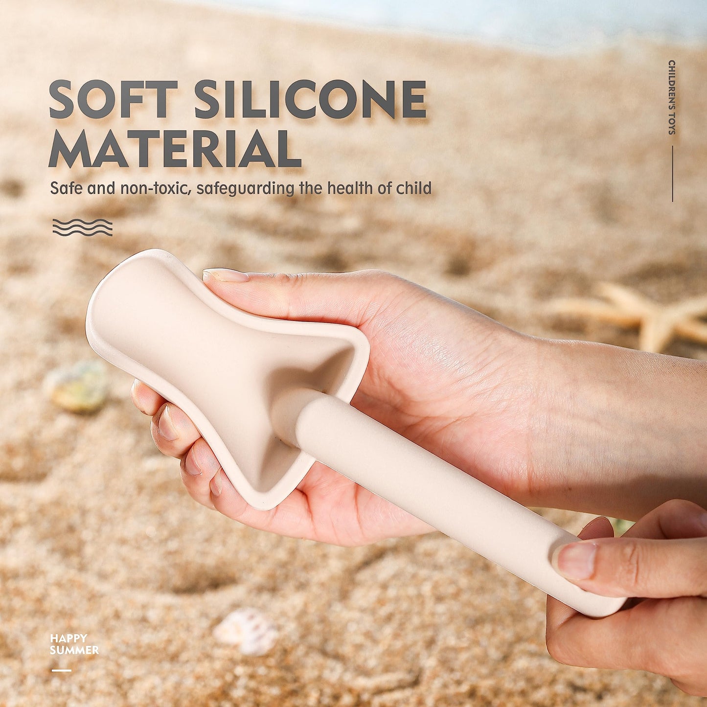 Silicone beach toys for the littles