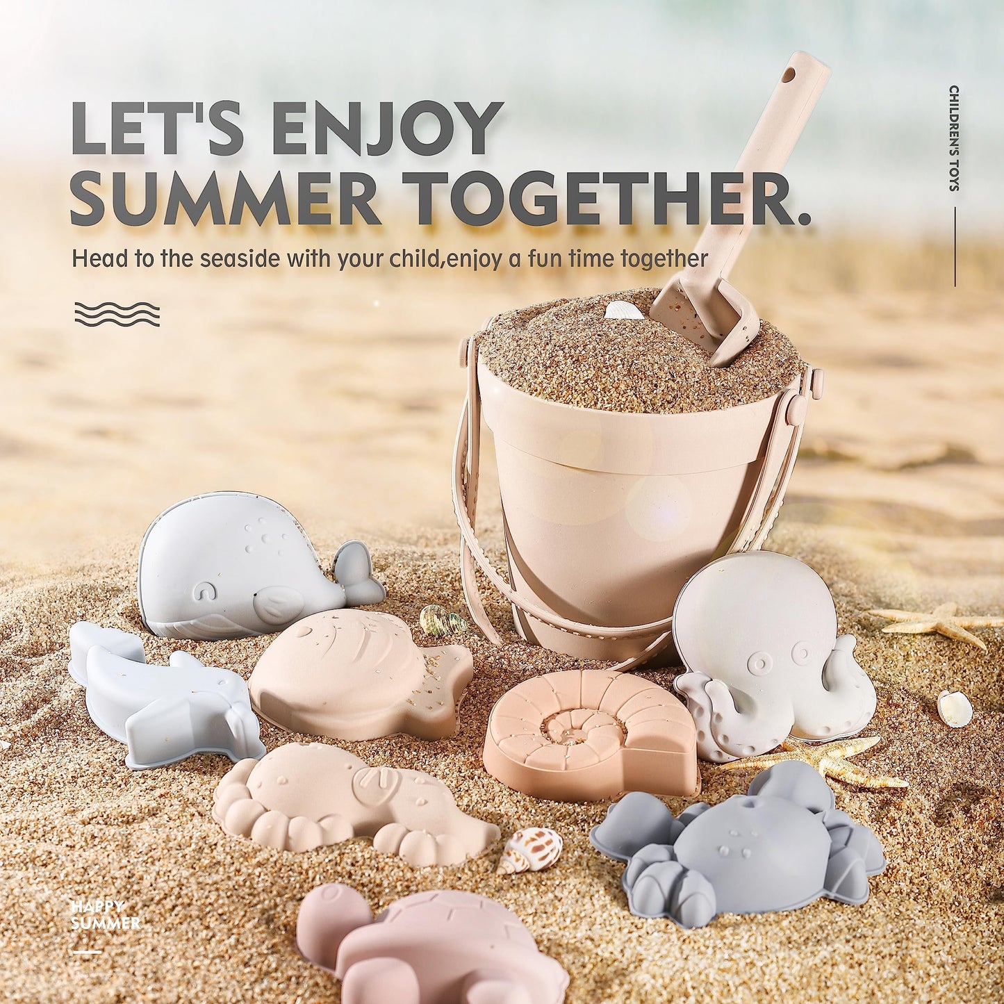 Silicone beach toys for the littles