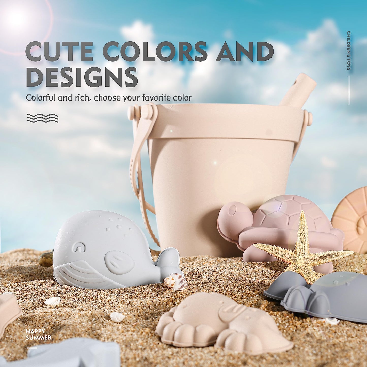 Silicone beach toys for the littles